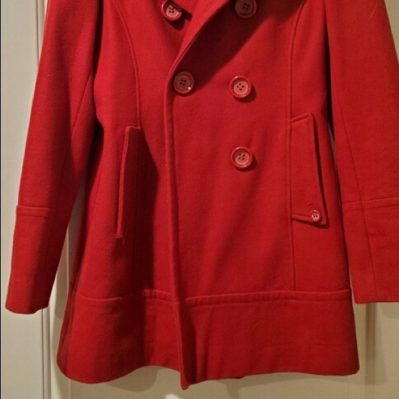 GUESS Deep Red Pea coat - Picture 4 of 4